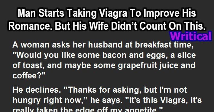Husband secretly taking viagra
