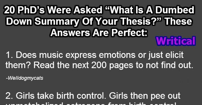 Unique thesis for it students