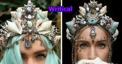 Beautiful real seashells’ mermaid crowns