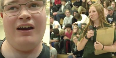 Blind Teen Received a Brallie Yearbook from His Classmate Blind Teen Received a Brallie Yearbook from His Classmate