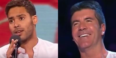 Music teacher amazes the crowd and the judges of X-Factor with his Beatles cover. Music teacher amazes the crowd and the judges of X-Factor with his Beatles cover.