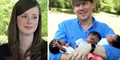 White Couple Gives Birth To African American Triplets White Couple Gives Birth To African American Triplets