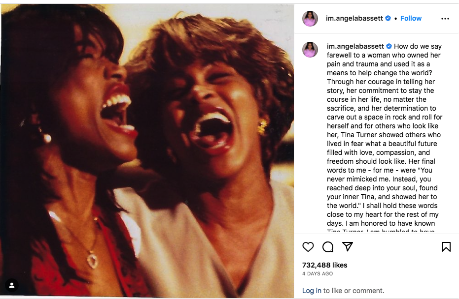 Tina Turner’s Last Words To Angela Bassett Are Shared In A ...