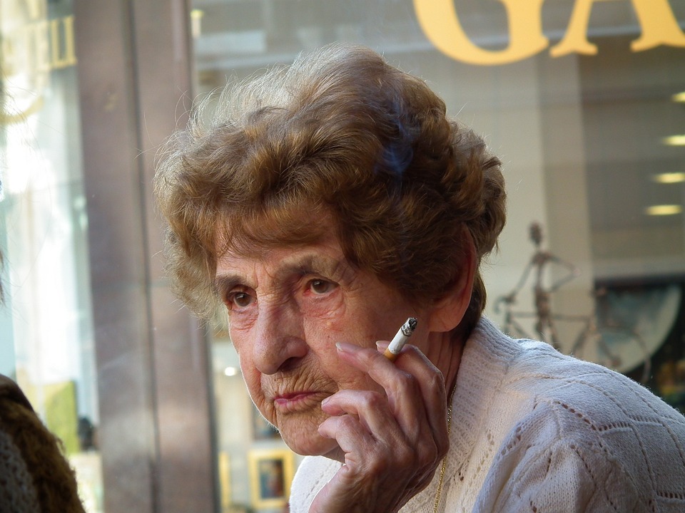 Old Lady Smoking Friends Talk - Free photo on Pixabay