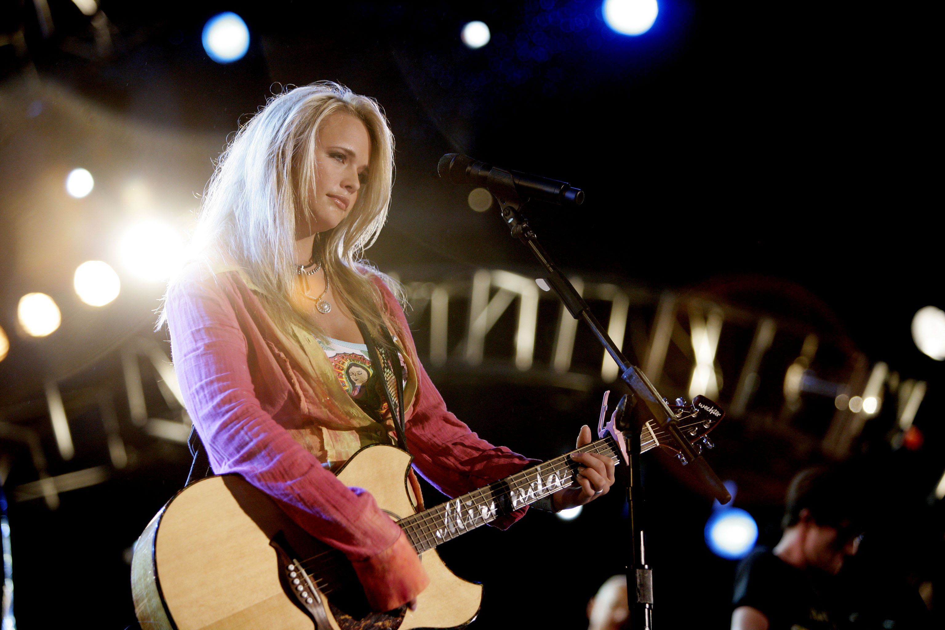 Miranda Lambert performing at the CMA Music Festival, formerly known as FanFair, in Nashville, Tennessee on June 11, 2005 | Source: Getty Images