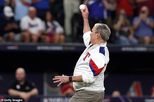 The two-time elected former President, 77, bought the Rangers, his favorite MLB team, in 1989